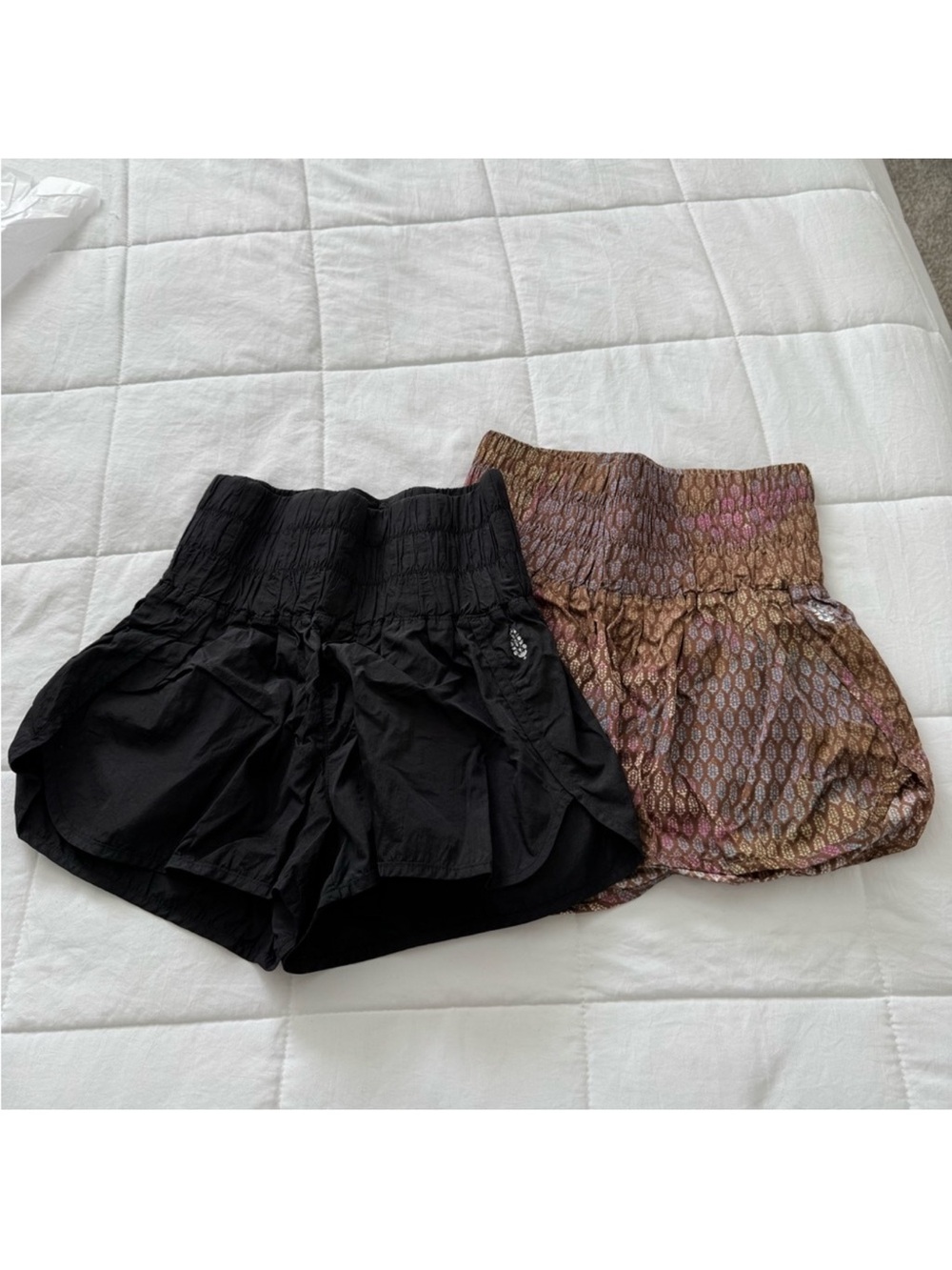 Free People Smocked Running Shorts Bundle
